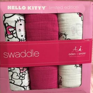 LE Aden + Anais Hello Kitty swaddles